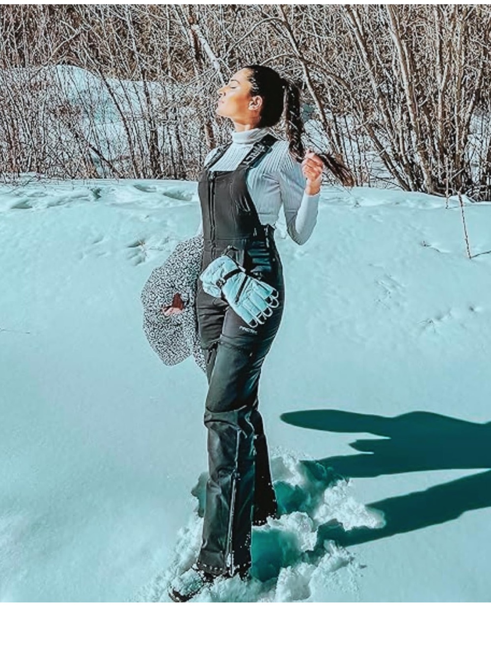 Arctix Women's Essential Insulated Ski Bibs, Water Resistant Snow Pants. X-Large - Picture 2 of 7